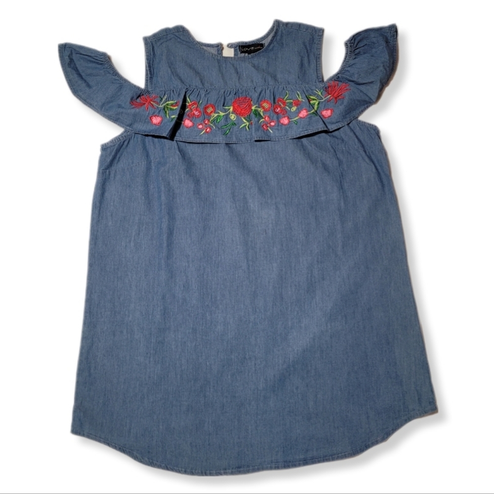 Love by Chesley denim short dress